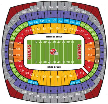 Chiefs Seating Chart